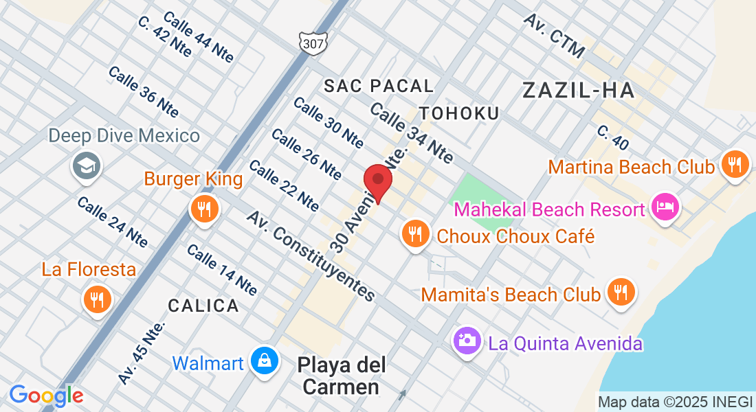 Calle 26 Norte between 25 & 30 ave, S/N, Gonzalo Guerrero, 77720 Playa del Carmen, Q.R., Mexico