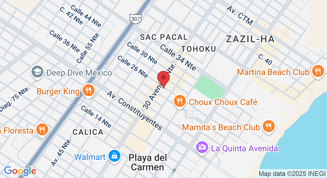 Calle 26 Norte between 25 & 30 ave, S/N, Gonzalo Guerrero, 77720 Playa del Carmen, Q.R., Mexico