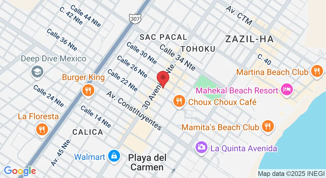 Calle 26 Norte between 25 & 30 ave, S/N, Gonzalo Guerrero, 77720 Playa del Carmen, Q.R., Mexico