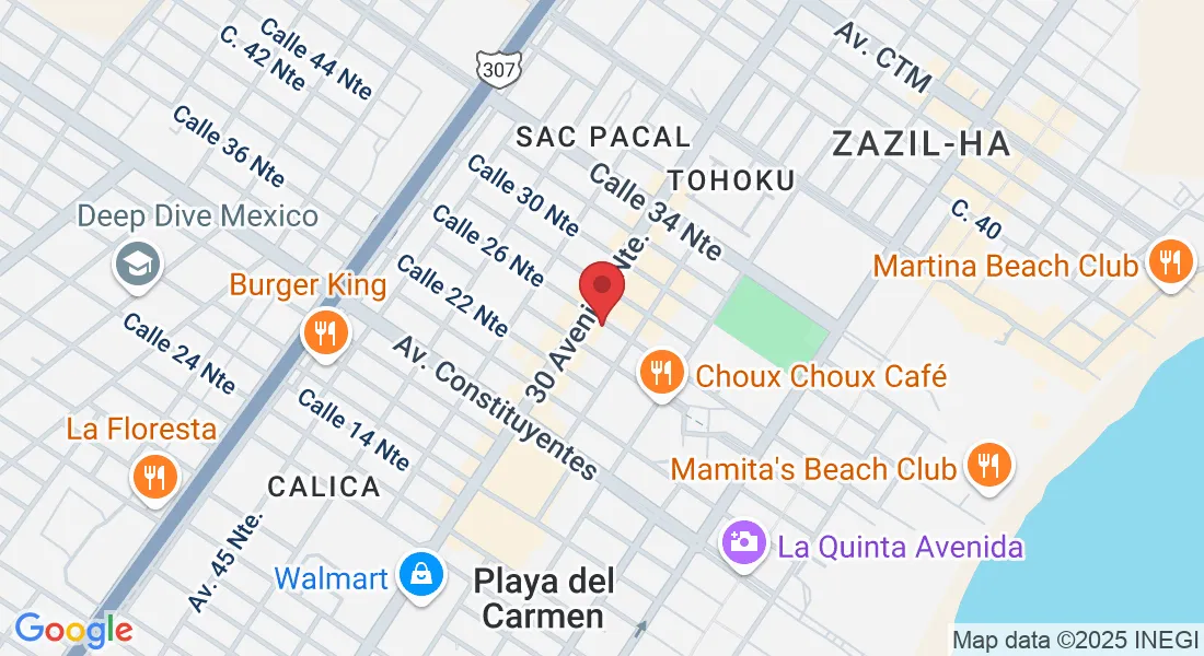 Calle 26 Norte between 25 & 30 ave, S/N, Gonzalo Guerrero, 77720 Playa del Carmen, Q.R., Mexico