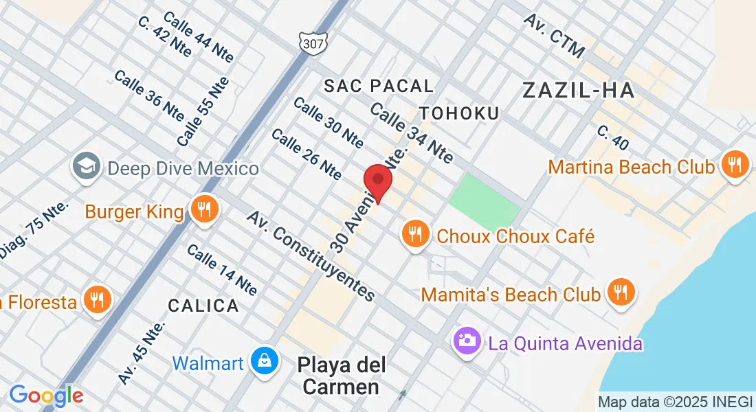 Calle 26 Norte between 25 & 30 ave, S/N, Gonzalo Guerrero, 77720 Playa del Carmen, Q.R., Mexico